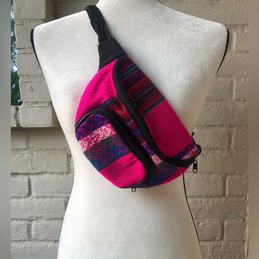Boho Hand Woven Fabric Fanny Pack